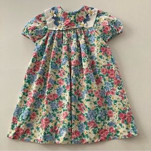 Vintage USA Rare Editions Girls 6X Pink Floral Dress